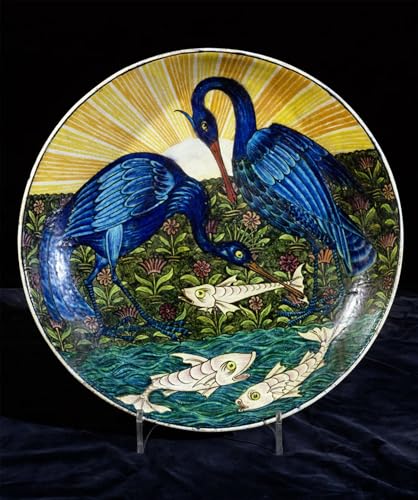 Decoración del hogar con cuadro de garzas en la orilla del río