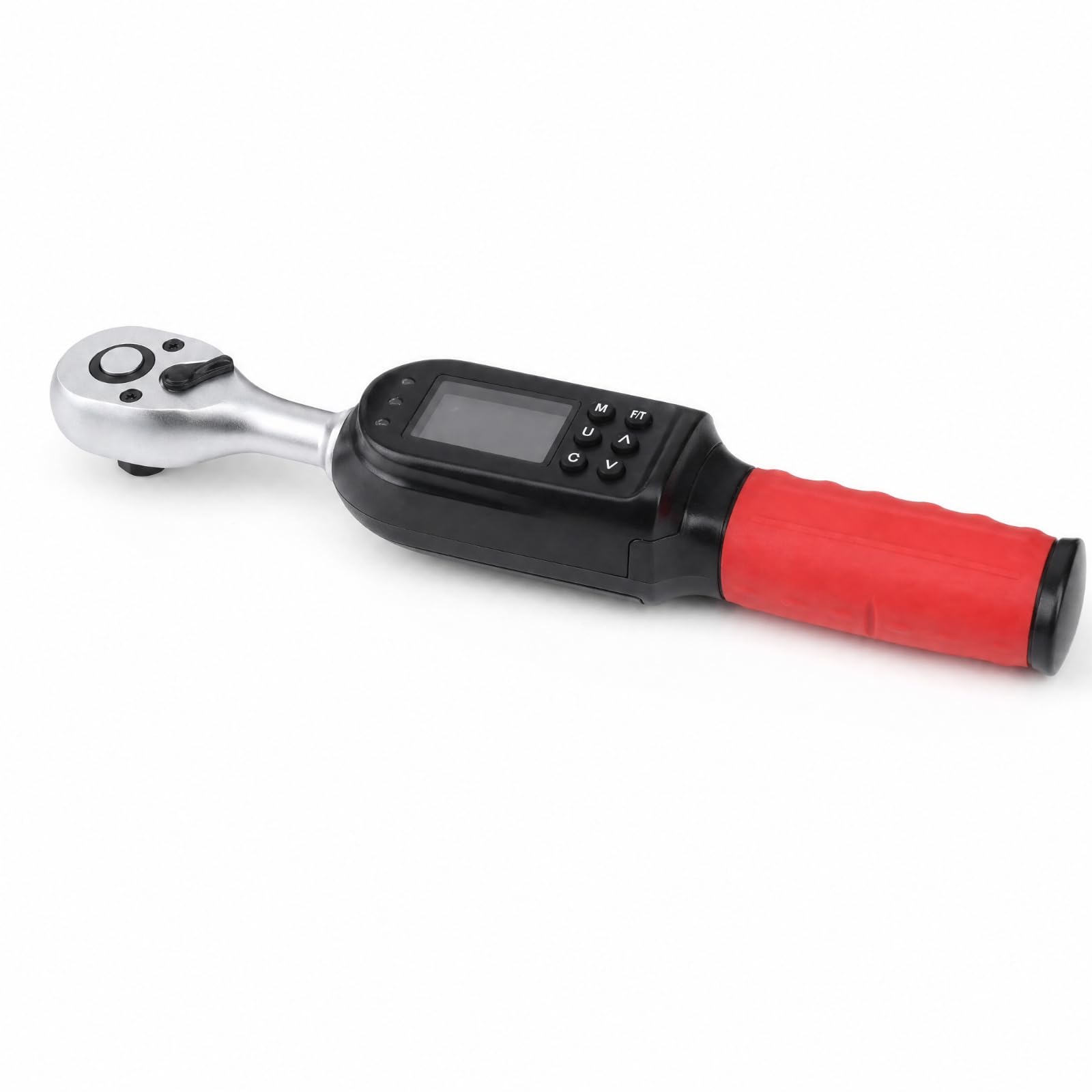 Chiave Dinamometrica Digitale Chiave a Cricchetto Strumento di Serraggio Misuratore Coppia Elettronico con Tasti, Chiave Dinamometrica Digitale 3/8 6-60nm