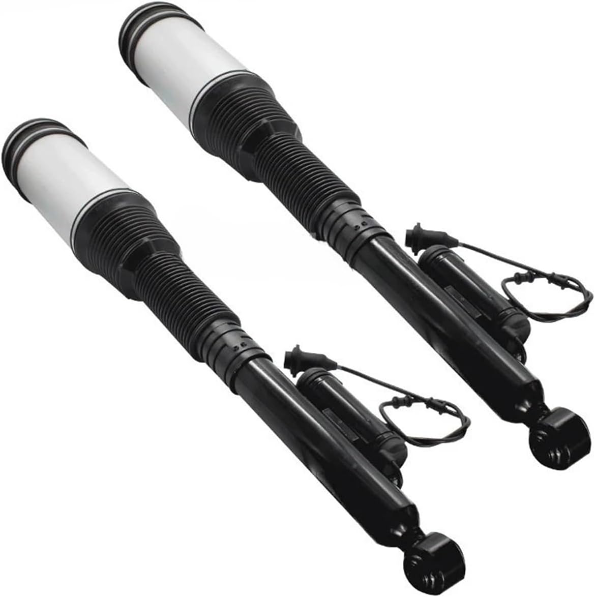 4pcs Front + Rear Air Suspension Shock Struts Compatible With Mercedes Benz W220 2Matic S320 S350 S430 S500 2203202438 2203205113 1999-2006