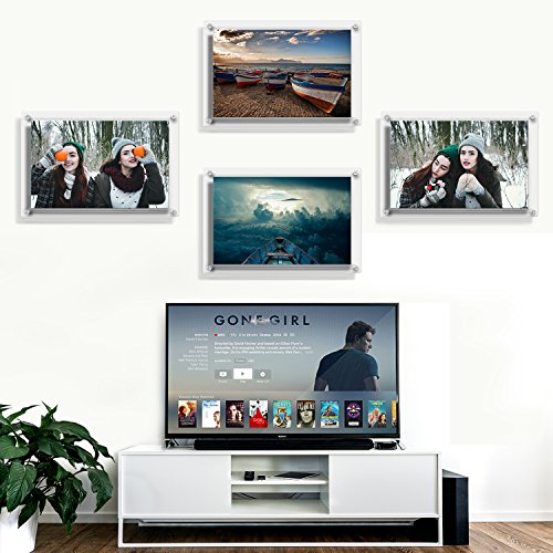 Boxalls 8.5X11 Acrylic Wall Mount Floating Picture Frame, A4 Letter Size Clear Photo Frame Hanging For Degree Certificat Document Sign Artwork, Double Panel (Full Frame Is 11X14 Inch, Display Inner Max Is 9X12.5 Inches) #TOP7