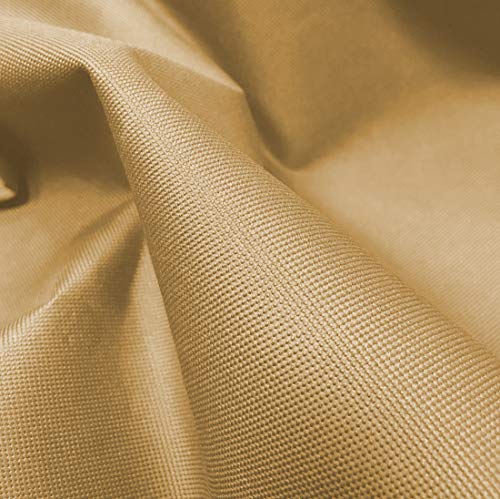 A-Express Pesado 600D Tela Gruesa Lona Impermeable al Aire Libre Cubrir Material Vendido por el medidor - 5 Metro (500cm x 150cm) Beige