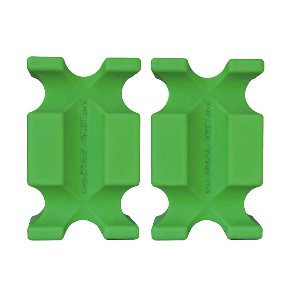 Brama-West Cavaletti Lot de 4 blocs d'obstacles/de saut 61 x 38 x 22 cm – Bleu clair et vert