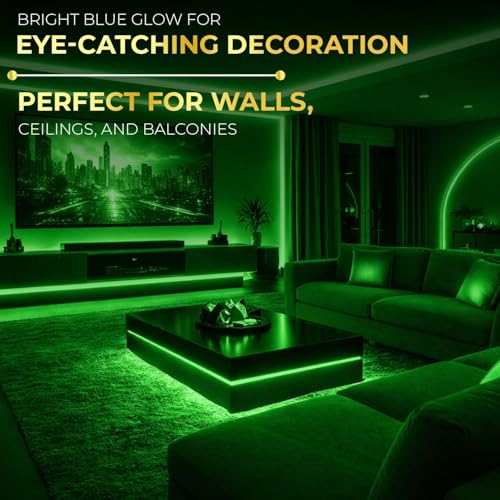 Image of Lexton Decorative 20 Meter Long Green 2400 LED Rope Light | Plug Sourced | Waterproof & Flexible LED Strip | Suitable for Home Decor, Outdoor Decoration, Diwali, Birthday, Christmas (Pack of 1)