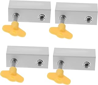 TEMKIN 4pcs Door and Window Limiter Window Security Lock Window Safety Locks Sliding Door Security Lock Slide Window Locks Sliding Window Limiter Window Stopper Window Stoppers Key Latch