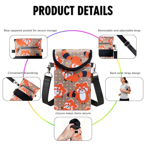 Image of Neoprene Phone Sleeve Pouch Case Bag for Men Women w /Crossbody Strap /Neck Lanyard for iPhone 17 /16 /15 /14 Pro Max, Samsung S25，Pixel 10