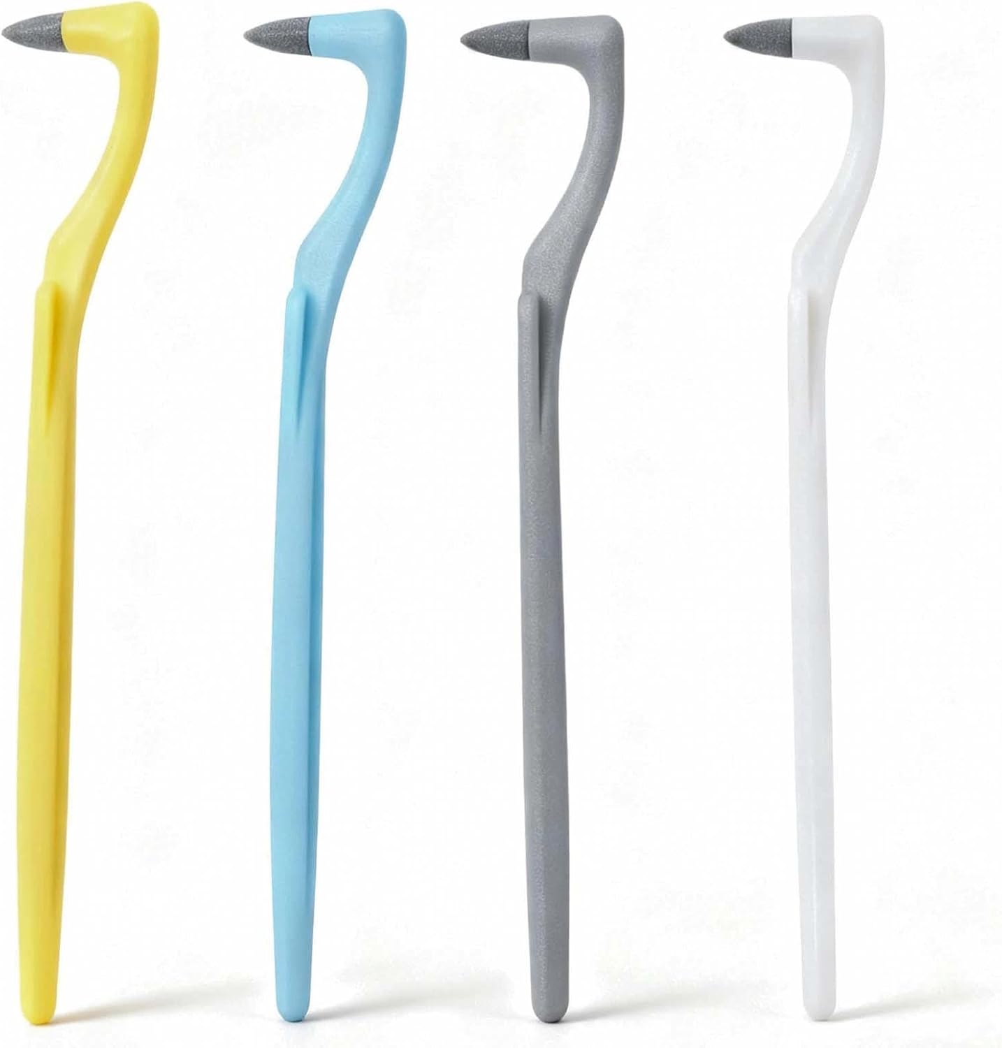 4-Pack Professional Dental Tooth Plaque & Tartar Cleaning Eraser Polisher Tool, Teeth Stain Remover, Oral Care Polishing Picks for Adults 4 Colors