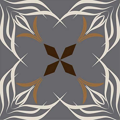 Poromoro Spanish Portuguese Azulejo Style Peel and Stick Backsplash Tile Stickers Set of 16 pcs(3.9_4)