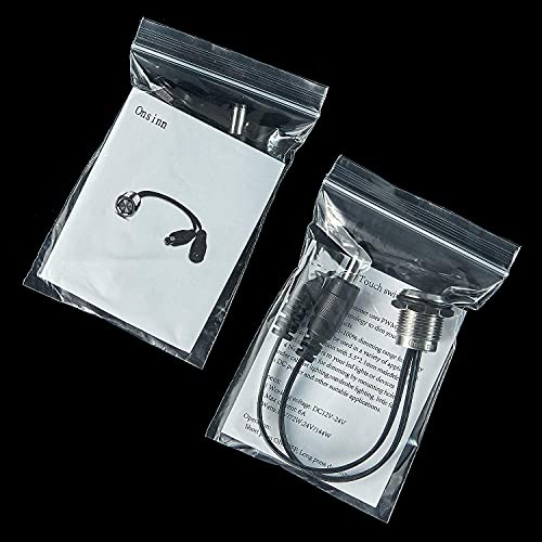 Onsinn Touch Switch Td01 Memory Function Stepless Dimming Switch Dc12V To 24V Blue Led For 16Mm 3/5'' Mounting Hole (Black) #TOP7