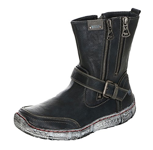 Femmes biker boots Mustang 1110-611 bottines motardes à lacets
