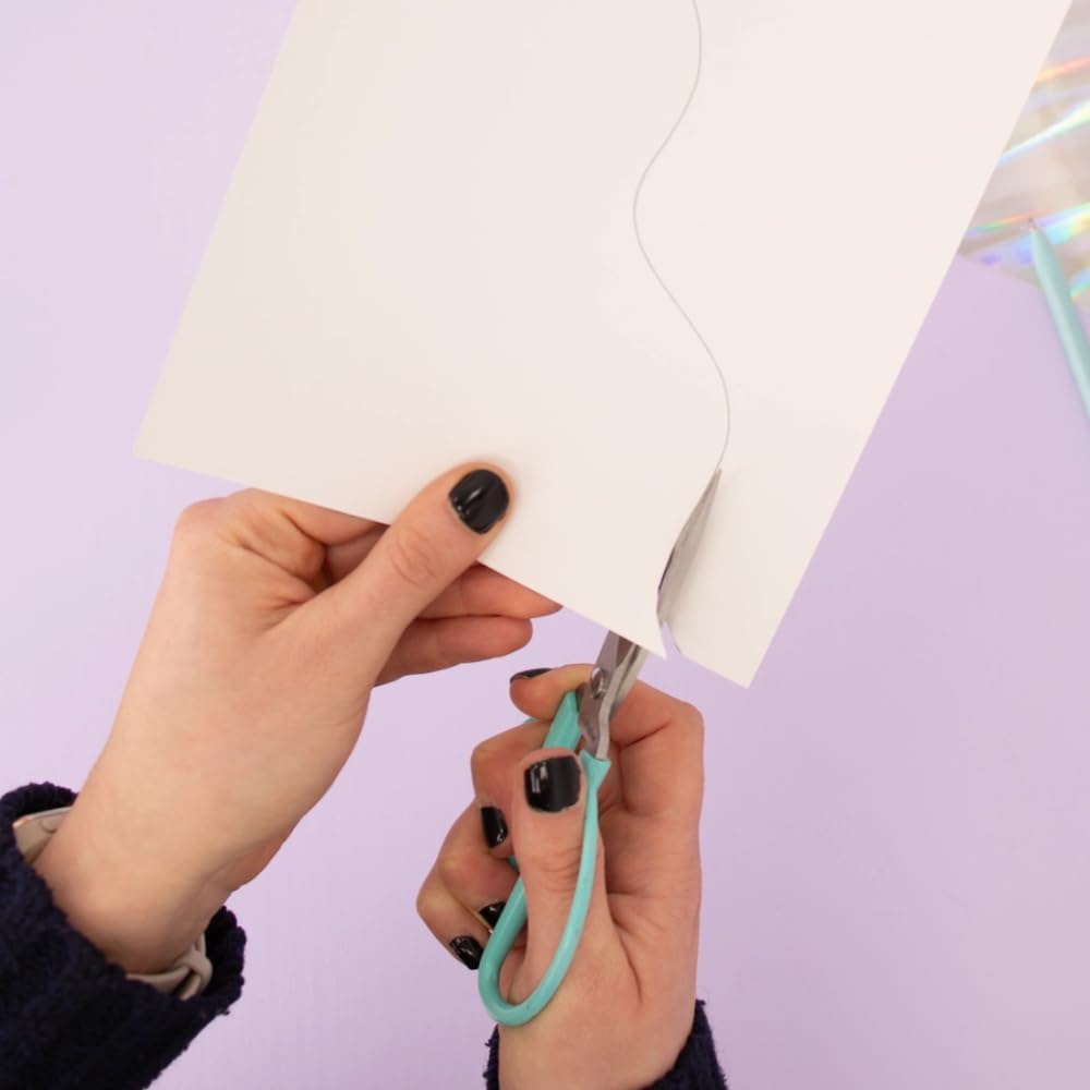 Craftelier - Holographic Cardstock Set, 24 Sheets in 8 Effecs of Shiny Iridescent Mirror Paper of 190 GSM 6" x 8" Size Craft Paper, for Scrapbooking, Party Decorations, DIY Projects and More