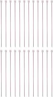 sourcing map 24 agujas de ganchillo tunecinas de 2 mm (B), agujas de tejer de aluminio, agujas de ganchillo de 27 cm de largo, para amantes del ganchillo y principiantes, color rojo