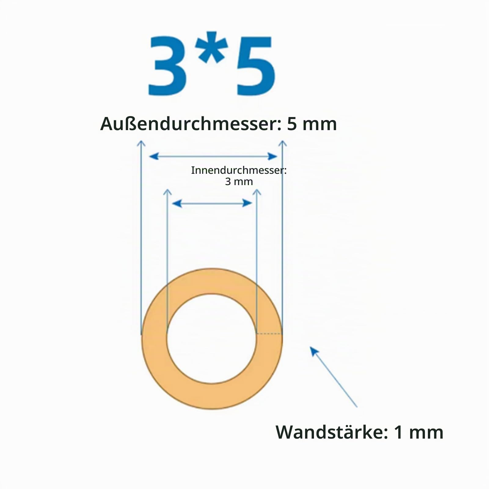Silikonschlauch für Schlauchpumpe - Korrosionsbeständiger Schlauch für Schlauchpumpe - Schnelle Transferflüssigkeit für 1 Meter - Zubehör 1/2 Meter