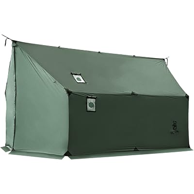 OneTigris TEGIMEN Hammock Hot Tent with Stove Jack - Spacious, Versatile Wall Tent with Snow Skirt - 3000mm Waterproof