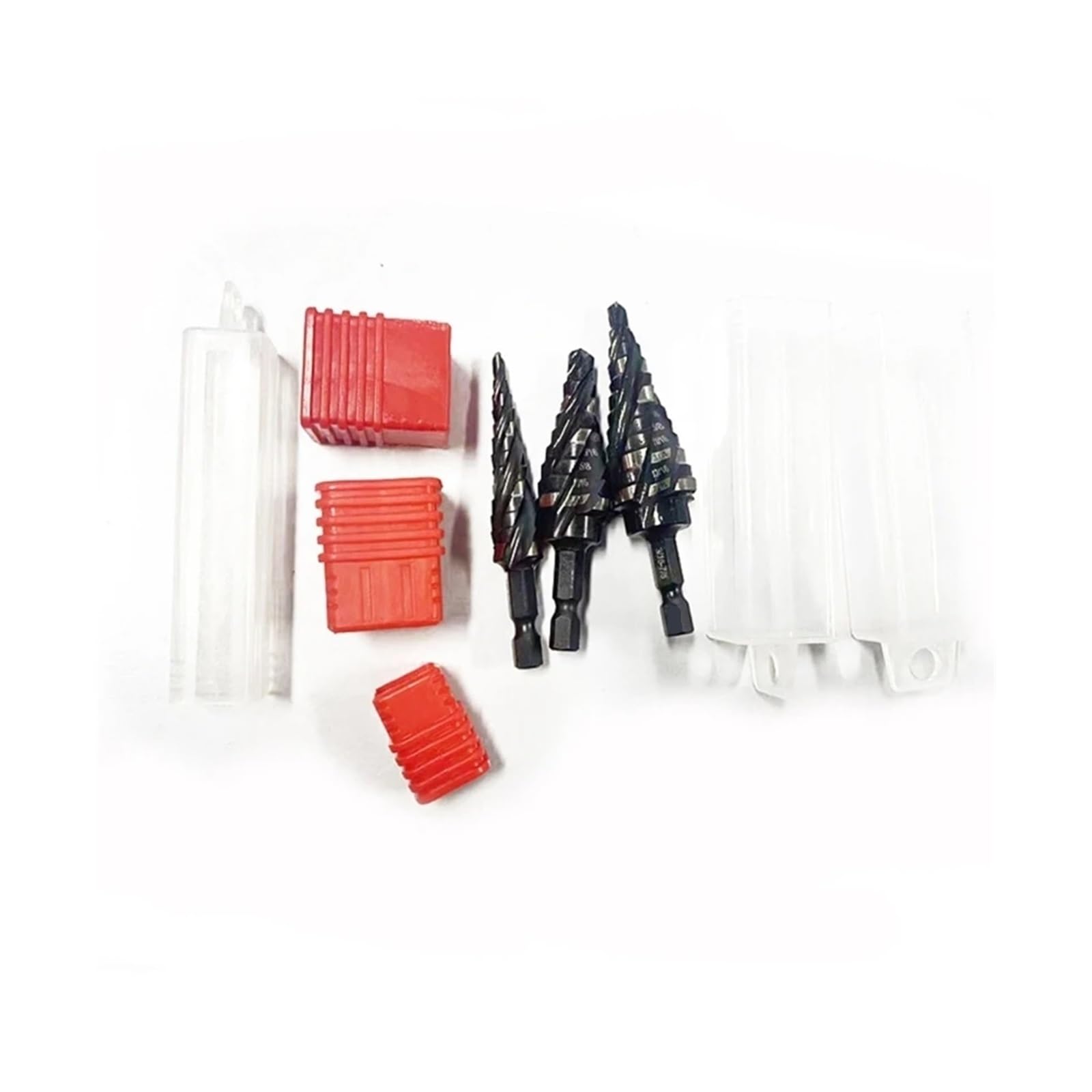 Juego de brocas escalonadas 3 piezas Kit perforación rápida con vástago 1/4"