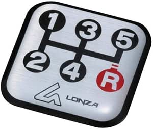 ナポレックス(Napolex) LONZA 5速MT専用シフトパターンバッヂ 車検対応 粘着シート取付 カー用品 LZー01
