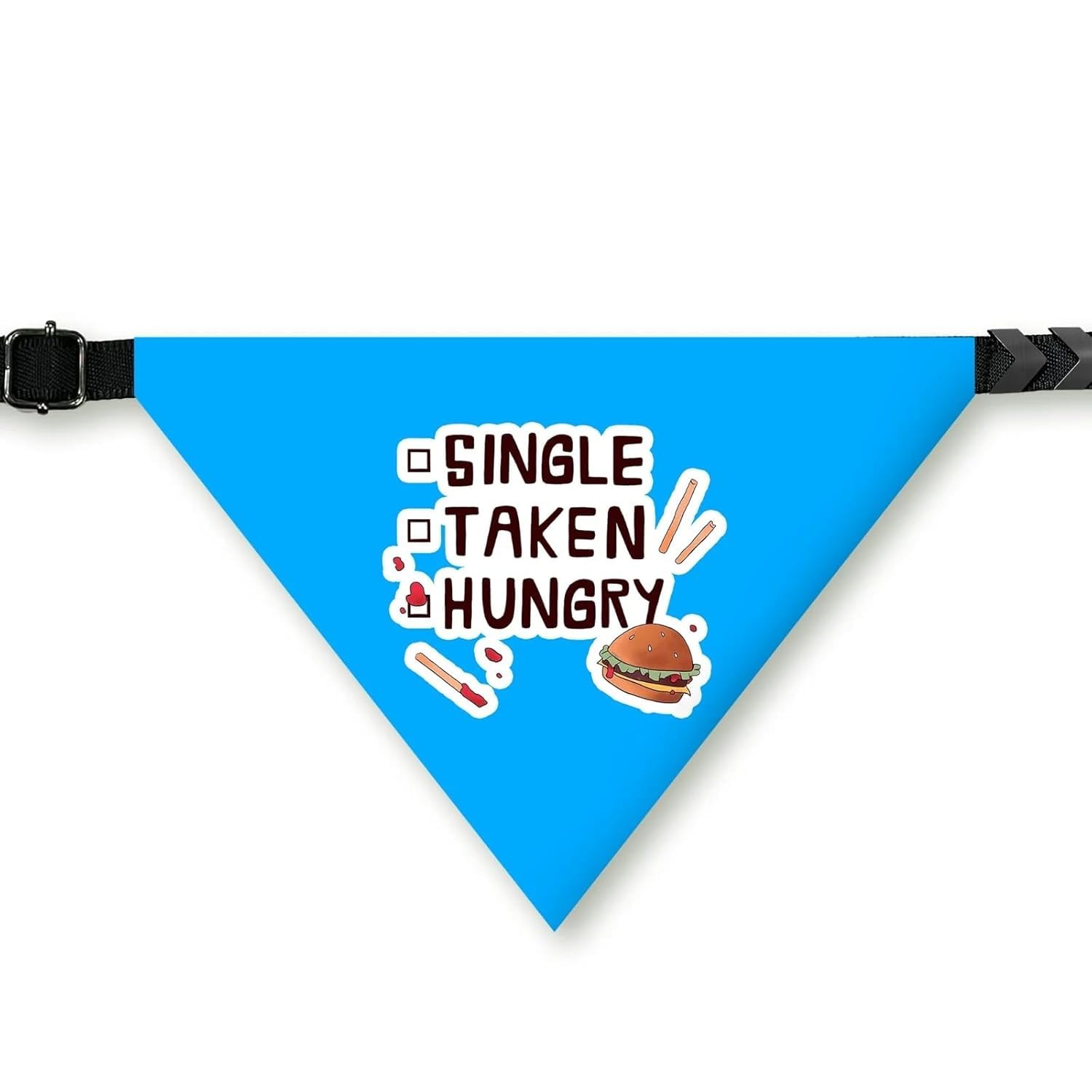 PawsIndia Dog Bandana with Collar Small Medium Large Dogs & Cats 100% Adjustable with Buckle Stretchable Fabric Single-Taken-Hungry (B0CQMDDY1B) Amazon Price History, Amazon Price Tracker