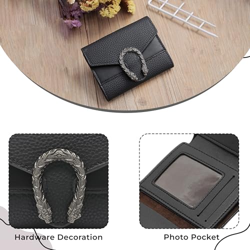 Image of Kraptick Women s Wallet Stylish Compact Purse Clutch with Card & Coin Holder Debit Card Organizer, Travel Wallet & Money Organizer for Women with 8 Card Slots (Purple & Black) (Combo of 2)
