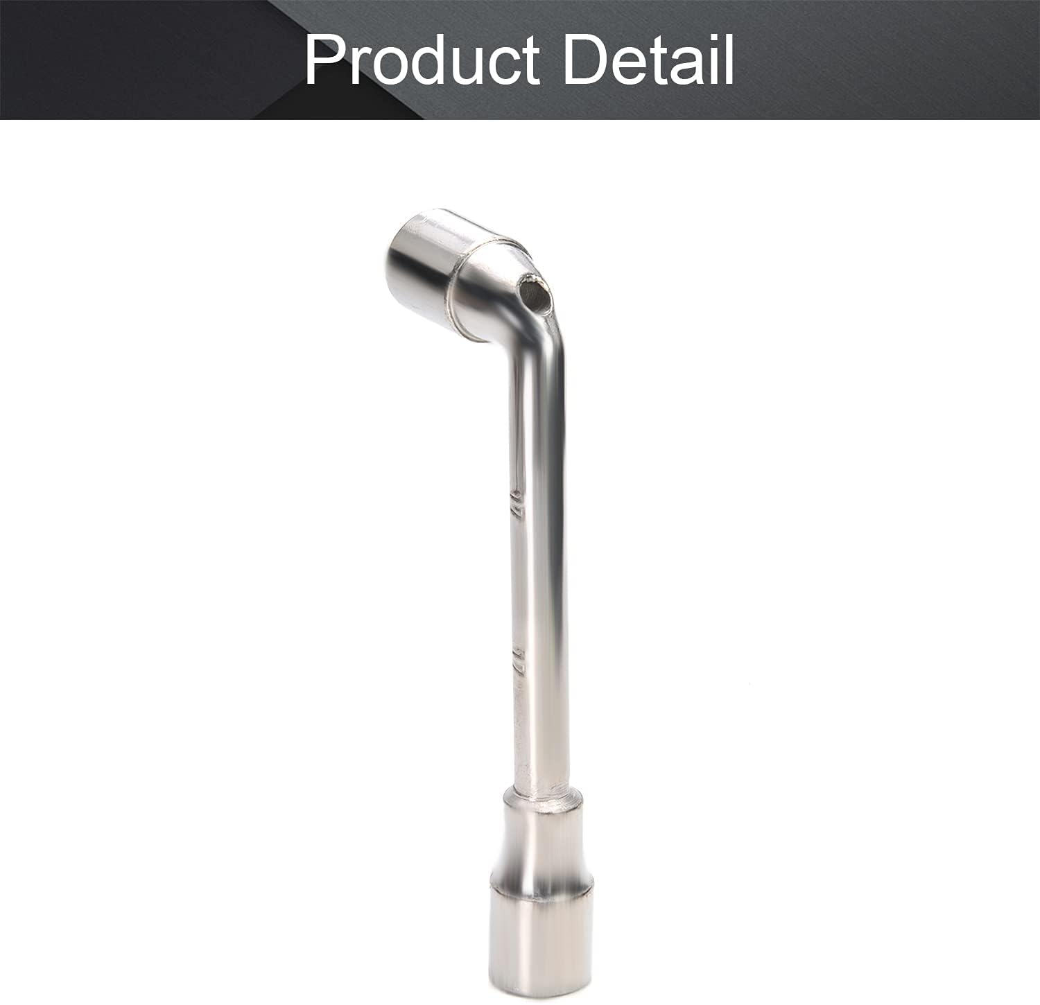 Utoolmart 17mm Metric L Shaped Angled Open Hex 6 point Socket Wrench