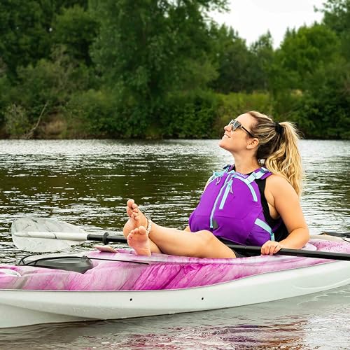 Image of Pelican - Poseidon Paddle - Aluminum Shaft with Reinforced Fiberglass Blades - Lightweight, Adjustable Kayaks Paddles - Perfect for Kayaking Boating