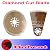 Set of 2 Diamond Round / Segment Circular Grout Tile Cut Oscillating Multi Tool Saw Blades for Fein Multimaster Bosch Multi-x Craftsman Nextec Dremel Multi-max Ridgid Dremel Chicago