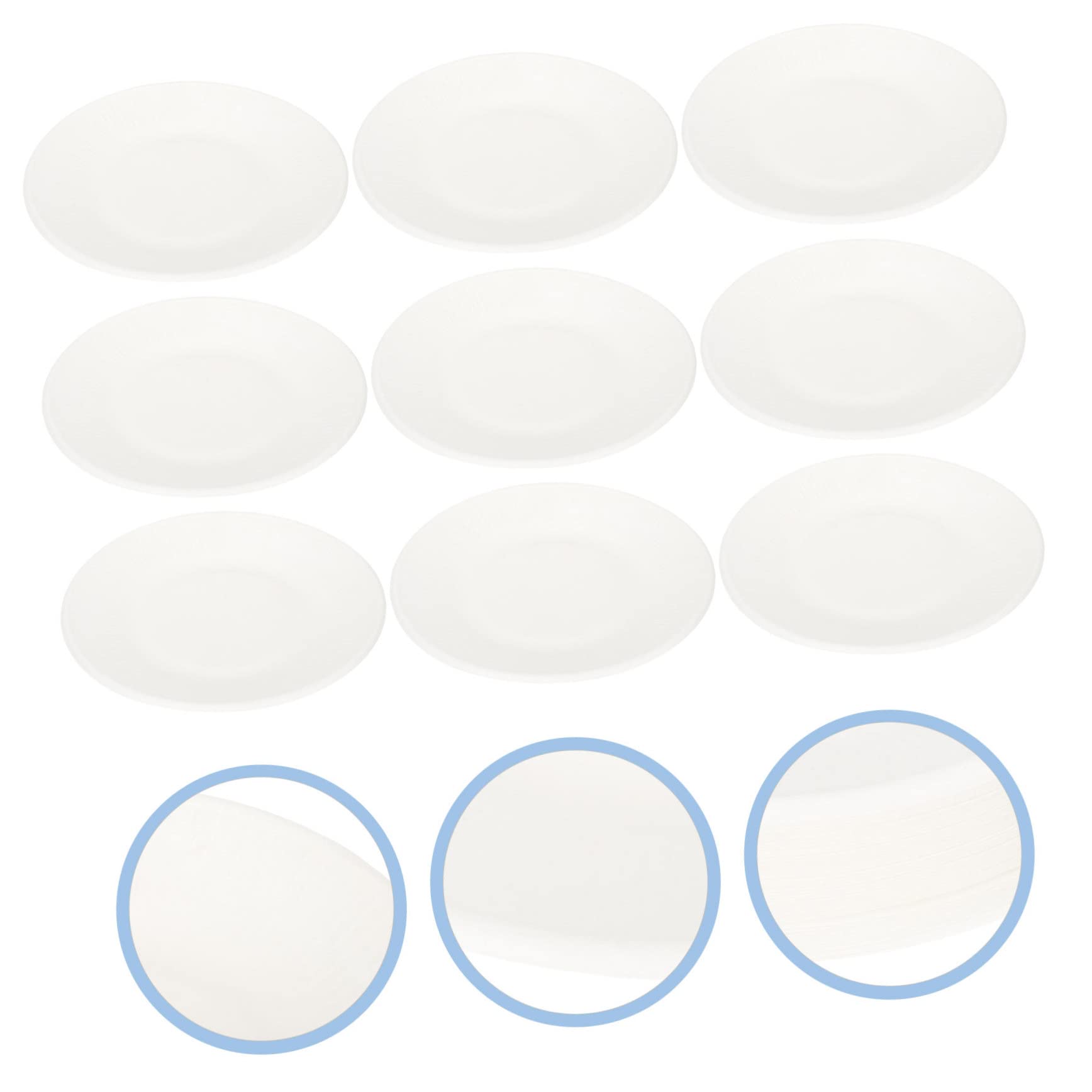 Vaguelly 50 pezzi Piatti Biodegradabili per e Matrimonio Piatti Usa e Getta per Picnic e Bbq per DIY Resistente e Non Deformabile