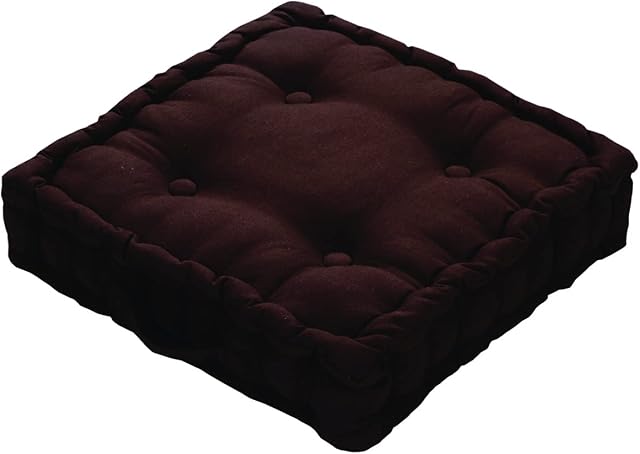 Home Sweet Home UK Adult Chunky Booster Cushion 100% Cotton Armchair Seat Pad For Garden & Dining
