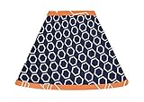 Sweet Jojo Designs Orange and Navy Blue Lamp Shade for Arrow Bedding Collection