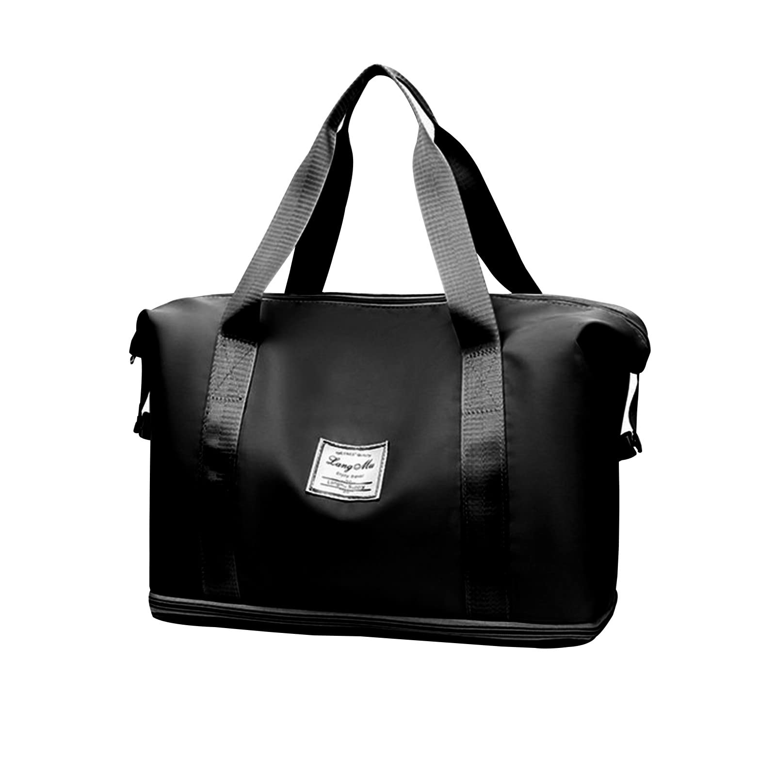 Expandable Travel Duffel Bags With Separate Compartment for Sports Holiday Large Capacity Tote Lightweight Travel Essentials Weekender Bag