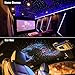 CHINLY 10W Twinkle 900pcs 0.03in 13.1ft RGBW LED Fiber Optic Headliner Light Kit,Remote Music Mode Fiber Optics Star Ceiling Light Kit+Adapter+Cigarette Lighter,for Headliner/Home Theater