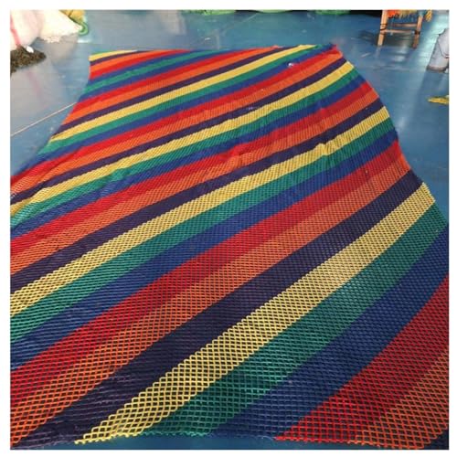 Kids' Treehouse Safety Net Robust Outdoor Climbing Cargo Net for Playgrounds Double Layered Cargo Net Double Layers Playground Net(Size:3X4.5m)