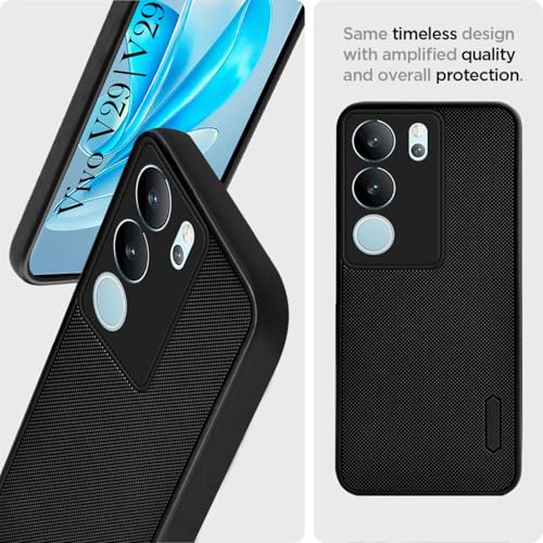 Image of Jkobi Rubberised Back Cover Case for Vivo V29 | Vivo V29 Pro 5G (Textured Grip Design | Micro-Fiber Cloth Inside | Slim and Light Weight | Soft Touch and Feel)