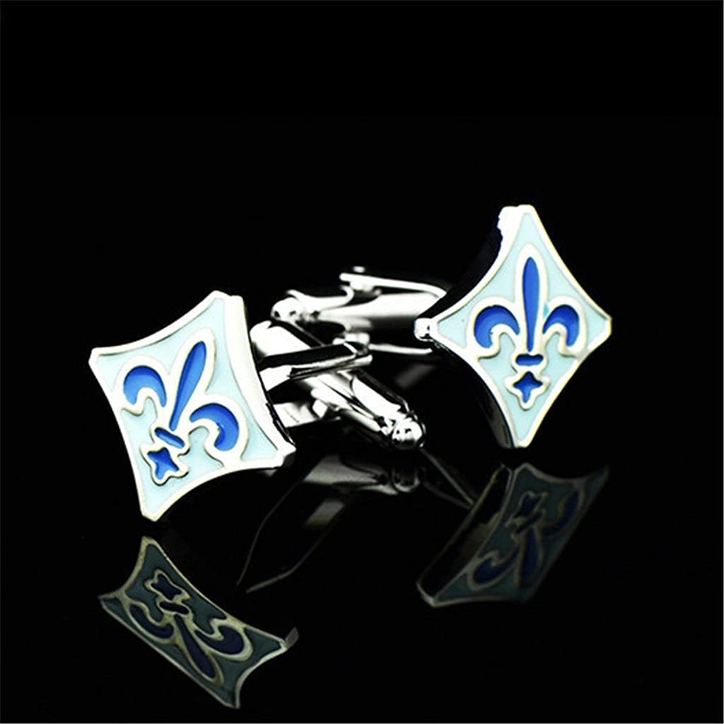 Gemelos para Hombre, Gemelos Azules, Regalo para el Día del Padre, para Parejas, Amigos, Bodas, Aniversarios, cumpleaños.
