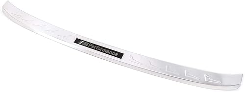 Miniatura 4 de YIWANG Protector de parachoques trasero de acero inoxidable 304 para BMW Serie 3 G20 G28 2019 2020 Accesorios de coche (plateado + logotipo negro)