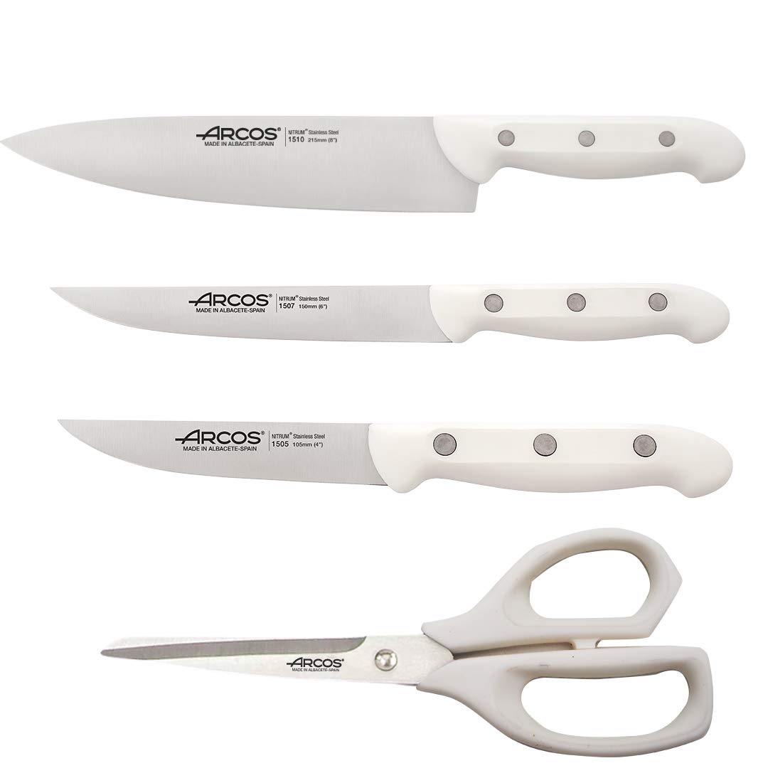 Arcos Serie Maitres - Ensemble de couteaux de cuisine (Blanc)
