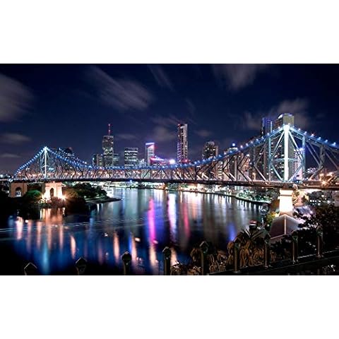 Qingdewan Jigsaw Puzzle 1000 Piece Beautiful City Scenery Adult Puzzle Wooden Puzzle Toy Diy Kit Unique Gift Home Decor 750x500mm Cover