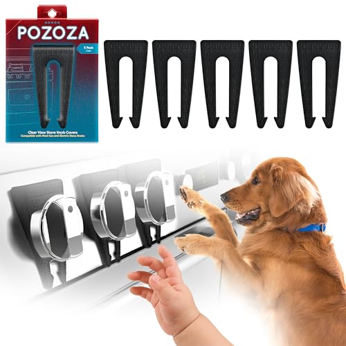 Stove Knob Safety Covers - Gas Stove Knob Locks & Oven Knob Covers for Child Safety, Baby Proofing Stove & Oven with Childproof Stove Knob Locks, Baby Proof Oven Lock, Gas Stove Child Safety Covers