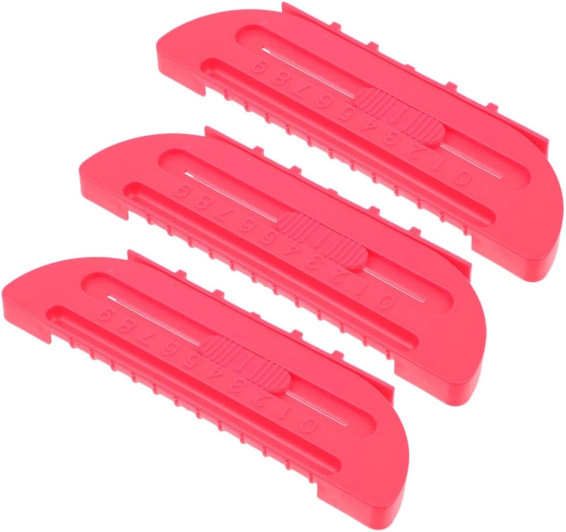3pcs Plastic Hockey Table Score Keepers for Tabletop Games Red Clip