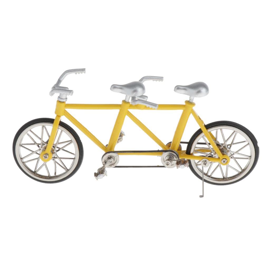 CLUB BOLLYWOOD® Scale 1:16 Tandem Bike Bicycle Model Replica Toy Collectibles Silver Yellow,|Toys & Hobbies | Diecast & Toy Vehicles |1 Piece 1/16 Tandem Bicycle Model