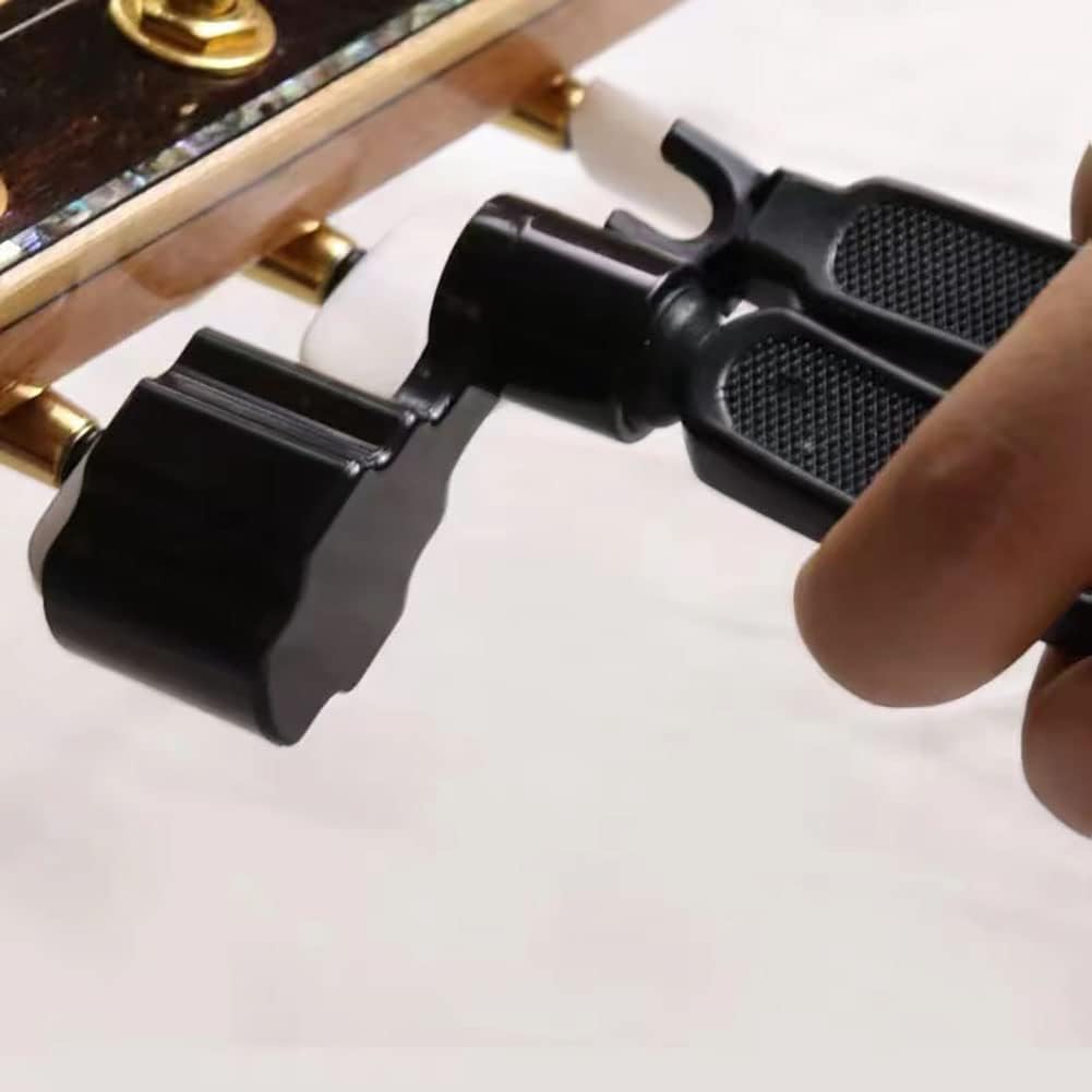 Professional Guitar String Winder Cutter and Bridge Pin Puller, 3 in 1 Multifunctional Guitar Maintenance Tool
