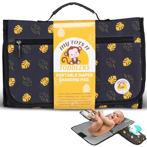 My Tots N Toddlers Extra Long 29"Baby Changing Pad | Dual Side Pockets