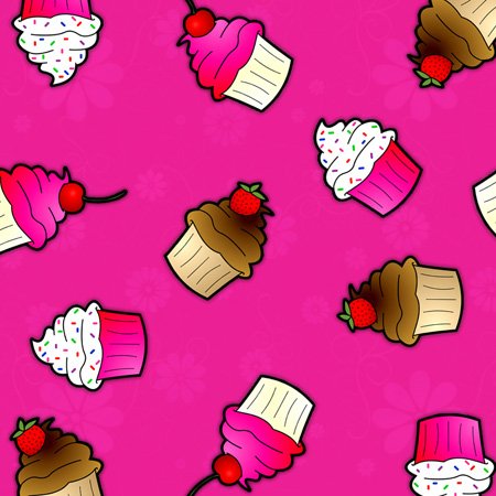 Interrupteur à baïonnette décoratif rose motif gâteau chocolat - 4