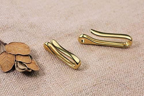 1 SET Solid brass U Key Loop Hook Belt Clip Hook for car keys keychain H23-BFBC2