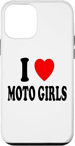 Funda para iPhone 12 mini I Heart (Love) Moto Girls Motocicleta Dirt Bike Motocross Case