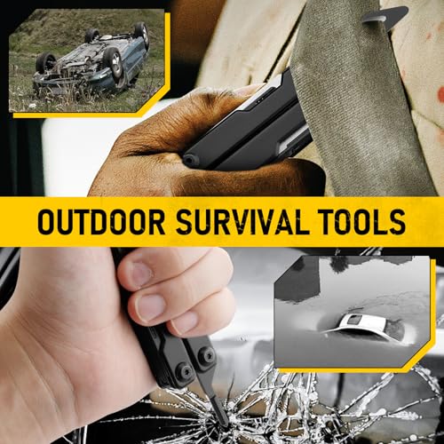 Image of BIBURY Mini Multitool BI2052AB, EDC Multitool Scissors w /Window Breaker, Seat Belt Cutter, Bottle Opener for Outdoor Survival, TSA Approved Keychain Multi-tool Cool Gadget, Gift for Men Women