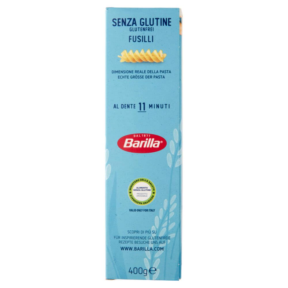 Italian Gourmet Glutenfreie Italian Gourmet Fusilli senza glutine 24 x 500g | Formato elicoidale, ricetta glutenfrei; hält Pesto, Tomatenragù, Gemüse und, Gesamtnettogewicht 12 kg + Kostenlos Polpa 400g