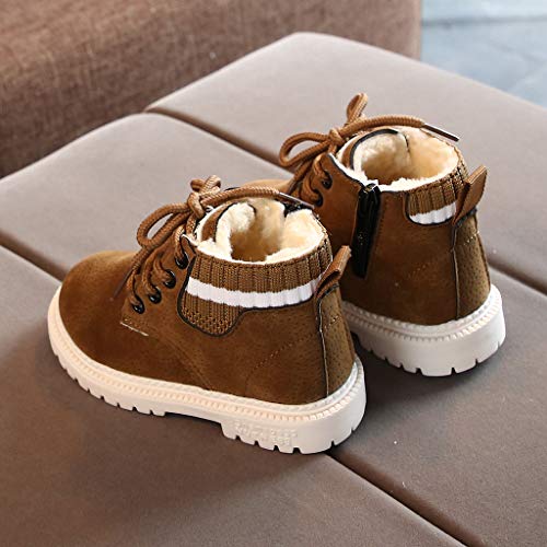 Snow Boots for Kids Winter Booties Zipper Faux Fur Ankle Boots Boys Girls Winter Snow Boots Warm Faux Fur Lined Shoes4
