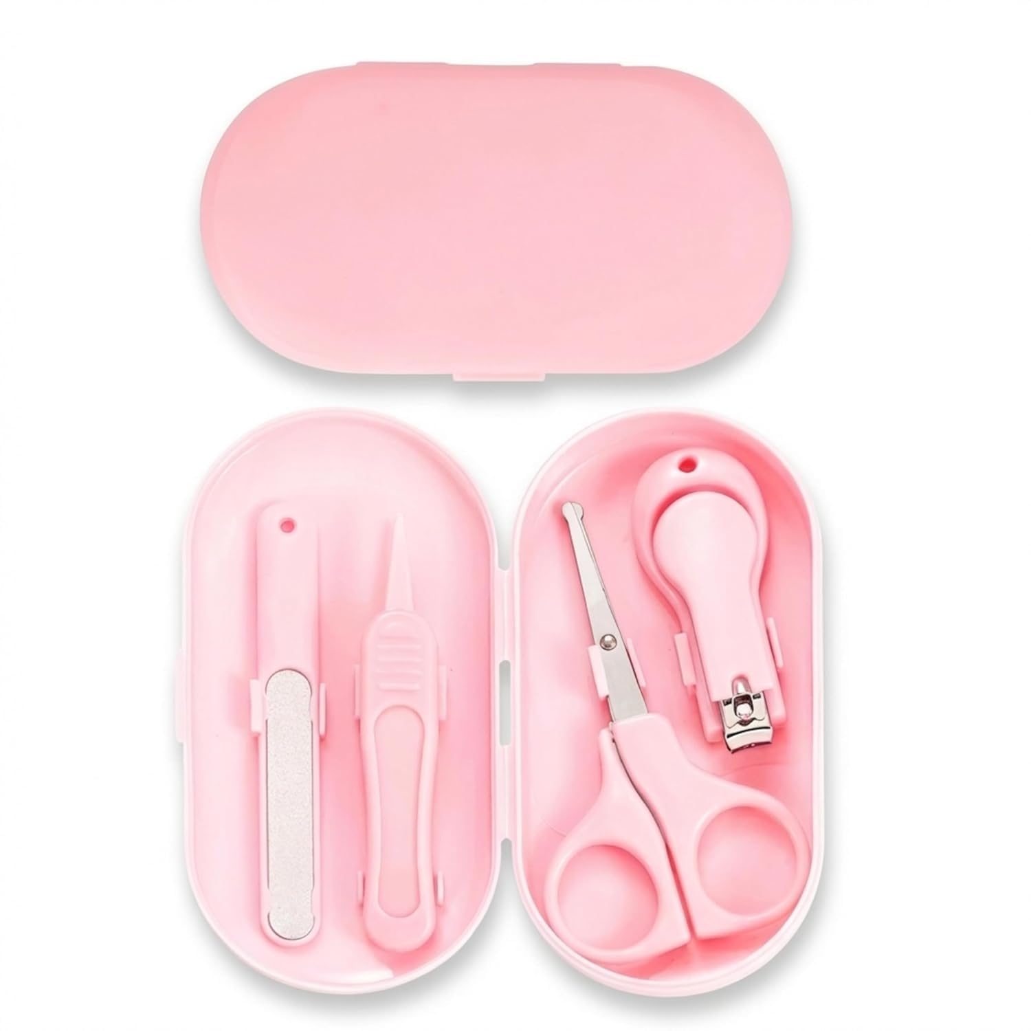 Baby Grooming Nail Care Kit 4-in-1 – Newborn Nail Trimming Set with Clipper, Scissors, File & Compact Travel Storage Case| Manicure Pedicure Kit-image-10