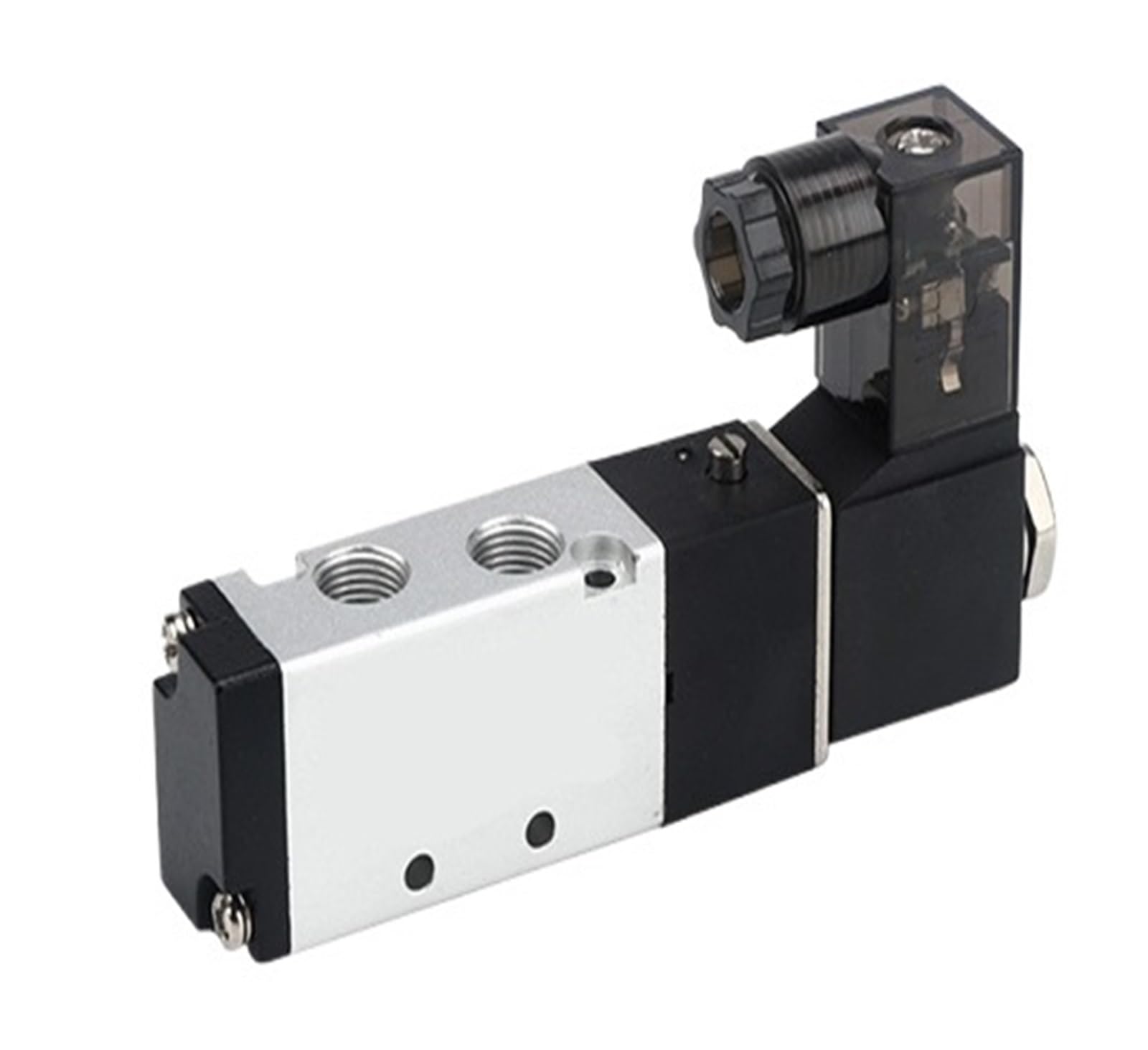 Solenoid Pneumatic Valve 4V110-06 5/2 Way 5 Port 2 Position for Air Compressor Valve DC12V 24V AC24V 110V 220V(4V110-06 and 6mm,AC24V)