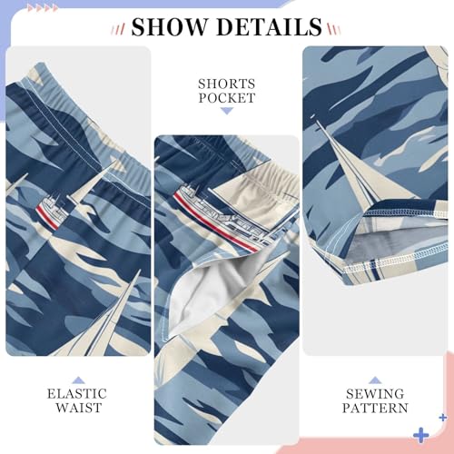 Boat Blue Nautical Coastal Pajama Pants Long Sleep Pant Soft PJ Bottoms Sleepwear4