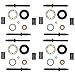Produktbild 4 x Dichtungssatz Dichtsatz Reparatursatz Seal kit für Einspritzdüse Injektor mit Dehnschrauben 1.6 HDI 1.6 TDCI Motorcode 9HZ 9HW DV6B W16